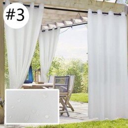 Cortinas Transparentes Para Áreas Externas, Cortinas De Voile À Prova D'Água Para Privacidade Em Pérgola E Varanda