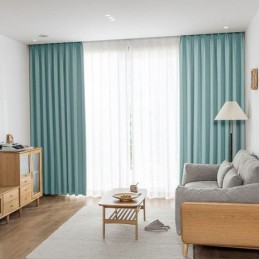 Cortinas Blackout De Alta Precisão Sala De Estar Quarto Hotel Cor Sólida