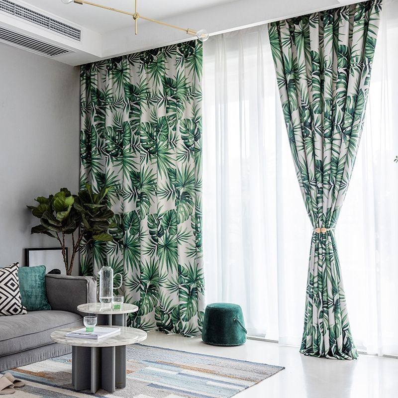 Cortina Moderna Feita Sob Medida Cortina Plantas Imprimir Casa