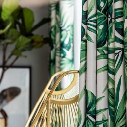 Cortina Moderna Feita Sob Medida Cortina Plantas Imprimir Casa