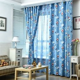 Cortina Blackout Sob Medida Com Estampa De Desenho Animado Para Quarto Infantil