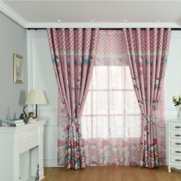 Cortinas Blackout Infantis Com Estampa De Gato, Linda Cortina Para Janela De Quarto De Menina Feita Sob Medida