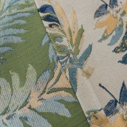 Cortina Blackout Thicken Max Feita Sob Medida Cortina Jacquard Com Folhas De Bananeira Verde Para Escurecer Ambientes