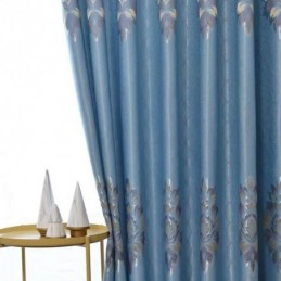 Cortina Jacquard Europeia Feita Sob Medida, Cortina Blackout Moderna E Personalizada Para Sala De Estar