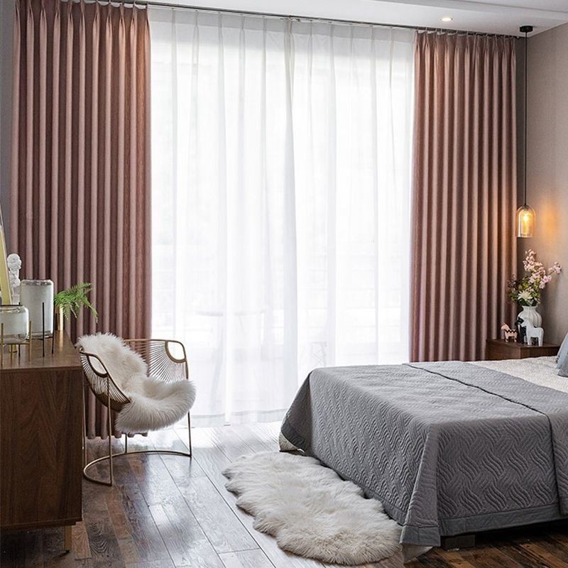 Cortina Para Casa Feita Sob Medida Cortina Estilo Nórdico Cor Sólida