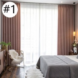 Cortina Para Casa Feita Sob Medida Cortina Estilo Nórdico Cor Sólida