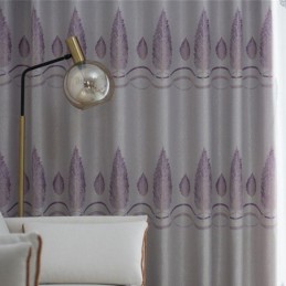 Cortinas Blackout Modernas Com Tecido Jacquard Em Formato De Árvore