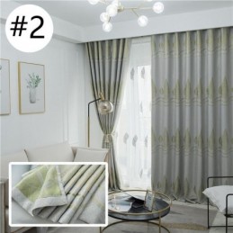 Cortinas Blackout Modernas Com Tecido Jacquard Em Formato De Árvore