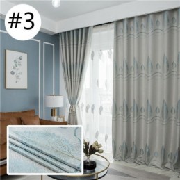 Cortinas Blackout Modernas Com Tecido Jacquard Em Formato De Árvore