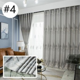 Cortinas Blackout Modernas Com Tecido Jacquard Em Formato De Árvore