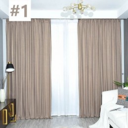 Cortina Bronzeada Simples Feita Sob Medida Cortina Blackout De Cor Pura Para Quarto E Sala De Estar