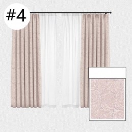 Cortinas Blackout Elegantes Com Estampa De Folhas Para Sala De Estar