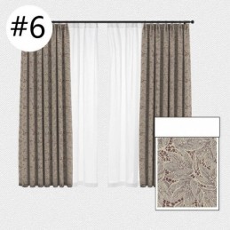 Cortinas Blackout Elegantes Com Estampa De Folhas Para Sala De Estar