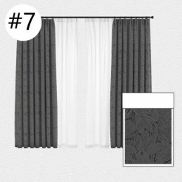 Cortinas Blackout Elegantes Com Estampa De Folhas Para Sala De Estar