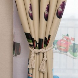 Cortinas Blackout Infantis Com Estampa De Carro E Desenho Animado Para Decoração De Janelas