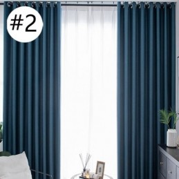 Cortinas Blackout De Linho De Luxo, Cor Sólida, Feita Sob Medida, Para Quarto E Sala De Estar