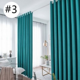 Cortinas Blackout De Linho De Luxo, Cor Sólida, Feita Sob Medida, Para Quarto E Sala De Estar