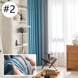 Cortina Jacquard Pied-De-Poule Sob Medida, Cortina Blackout Para Sala De Estar E Quarto