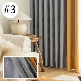 Cortina Jacquard Pied-De-Poule Sob Medida, Cortina Blackout Para Sala De Estar E Quarto
