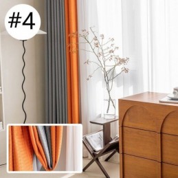 Cortina Jacquard Pied-De-Poule Sob Medida, Cortina Blackout Para Sala De Estar E Quarto