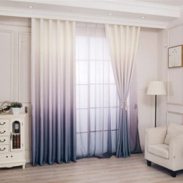 Cortinas Blackout Modernas Com Gradiente, Persianas, Cortinas De Janela Para Sala De Estar