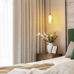 Cortinas Blackout Elegantes Com Estampa De Folhas Para Sala De Estar