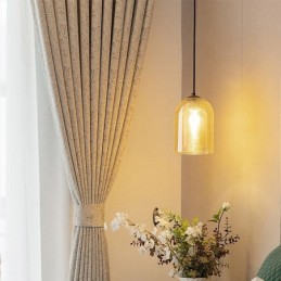 Cortinas Blackout Elegantes Com Estampa De Folhas Para Sala De Estar