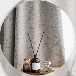 Cortinas Blackout Elegantes Com Estampa De Folhas Para Sala De Estar