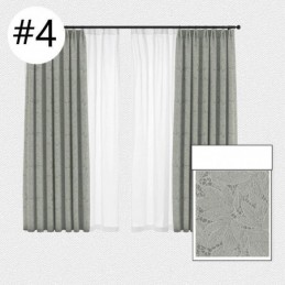 Cortinas Blackout Elegantes Com Estampa De Folhas Para Sala De Estar