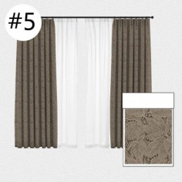 Cortinas Blackout Elegantes Com Estampa De Folhas Para Sala De Estar