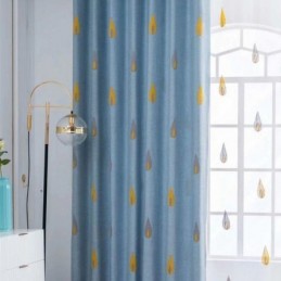 Cortina Moderna Bordada Com Chamas Feita Sob Medida Para Cortinas De Sombreamento Para Sala De Estar E Quarto