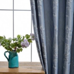 Cortina Retro Semi Blackout Feita Sob Medida Cortina Jacquard De Precisão Sala De Estar