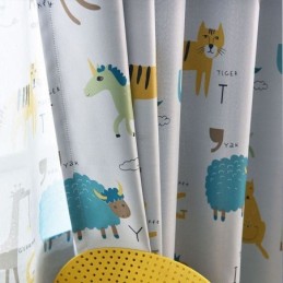 Cortina Blackout Sob Medida Cortina Com Estampas De Animais Para Quarto Infantil