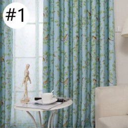 Cortina Blackout Americana Pastoral Com Estampa De Pássaros, Feita Sob Medida, Para Sala De Estar E Quarto