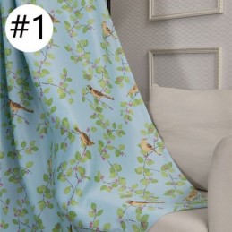 Cortina Blackout Americana Pastoral Com Estampa De Pássaros, Feita Sob Medida, Para Sala De Estar E Quarto