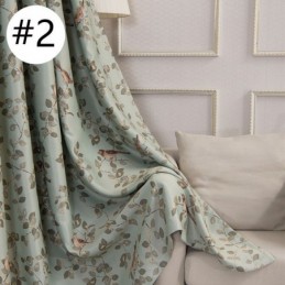 Cortina Blackout Americana Pastoral Com Estampa De Pássaros, Feita Sob Medida, Para Sala De Estar E Quarto