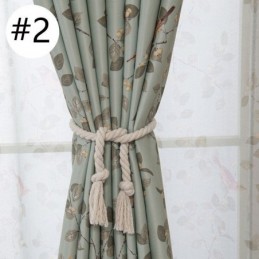 Cortina Blackout Americana Pastoral Com Estampa De Pássaros, Feita Sob Medida, Para Sala De Estar E Quarto