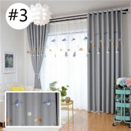 Cortina De Janela De Lustre Bordada De Alta Qualidade Feita Sob Medida Para Sala De Estar