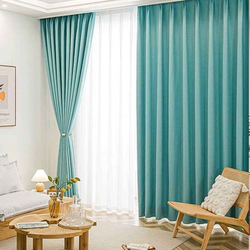 Cortinas Modernas De Cor Sólida, Cortina Blackout Feita Sob Medida Para Sala De Estar, Quarto