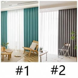 Cortinas Modernas De Cor Sólida, Cortina Blackout Feita Sob Medida Para Sala De Estar, Quarto