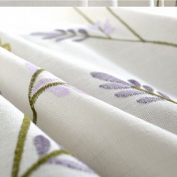 Cortinas Semi Blackout Nórdicas Brancas Com Estampa De Borboletas E Flores, Feitas Sob Medida Para Sala De Estar