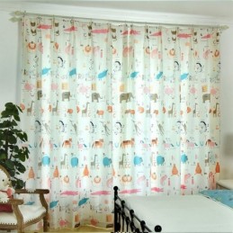 Cortina Sob Medida Cortina Com Estampa Animal Para Quarto Infantil