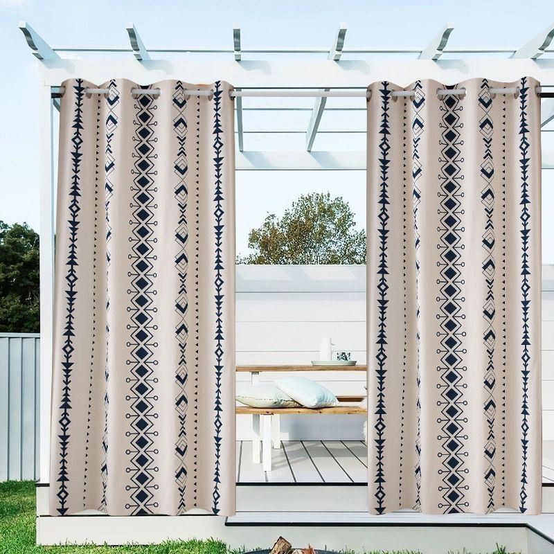 Cortinas Externas À Prova D'Água, Cortina De Bloqueio De Calor, Feita Sob Medida Para Pátio, Pérgola E Varanda