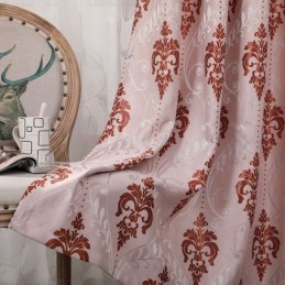 Cortinas Modernas De Tecido Jacquard Europeu De Chenille Para Sala De Estar, Sala De Jantar E Quarto