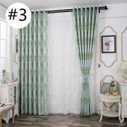 Cortinas Modernas De Tecido Jacquard Europeu De Chenille Para Sala De Estar, Sala De Jantar E Quarto
