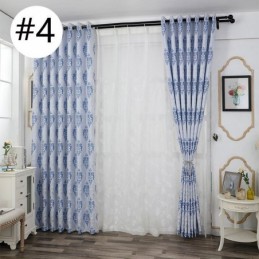 Cortinas Modernas De Tecido Jacquard Europeu De Chenille Para Sala De Estar, Sala De Jantar E Quarto