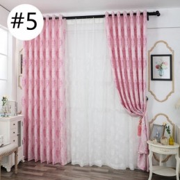 Cortinas Modernas De Tecido Jacquard Europeu De Chenille Para Sala De Estar, Sala De Jantar E Quarto