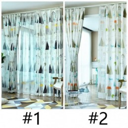 Cortina Sob Medida Cortina Floresta Estampada Janela