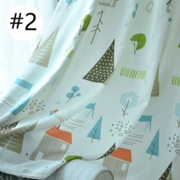 Cortina Sob Medida Cortina Floresta Estampada Janela