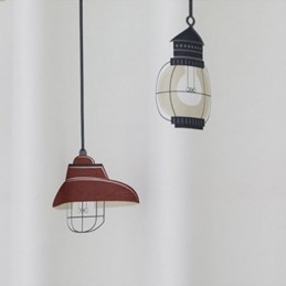 Cortina Estampada Moderna Feita Sob Medida, Padrão Lustre Blackout Para Sala De Estar